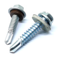 Bonded Single Pvc Drilling Epdm Hex Head Screw Hexagonal Metal Tek Screws